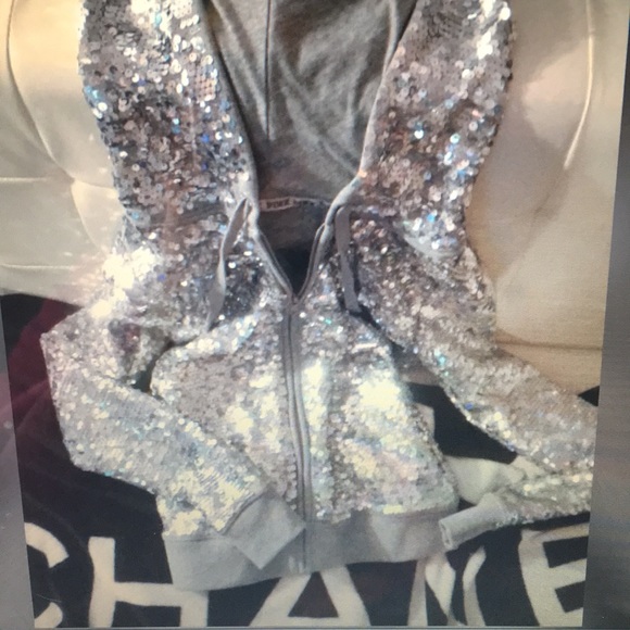 VS Pink Bling Hoodie XS Rare - Picture 1 of 5